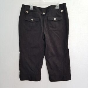 No Boundaries Black Capris Knee Pants Stretch 5